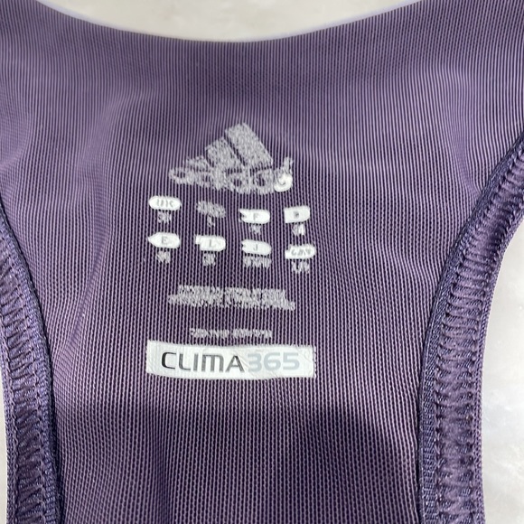Adidas sports tank top in purple with lavender trim. Size L. - Picture 3 of 4